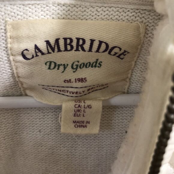 Cambridge Dry Goods Women's Vest Hooded Full Zip White Size Large - Picture 5 of 7